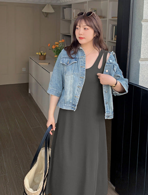 Cutout Shoulder Dress